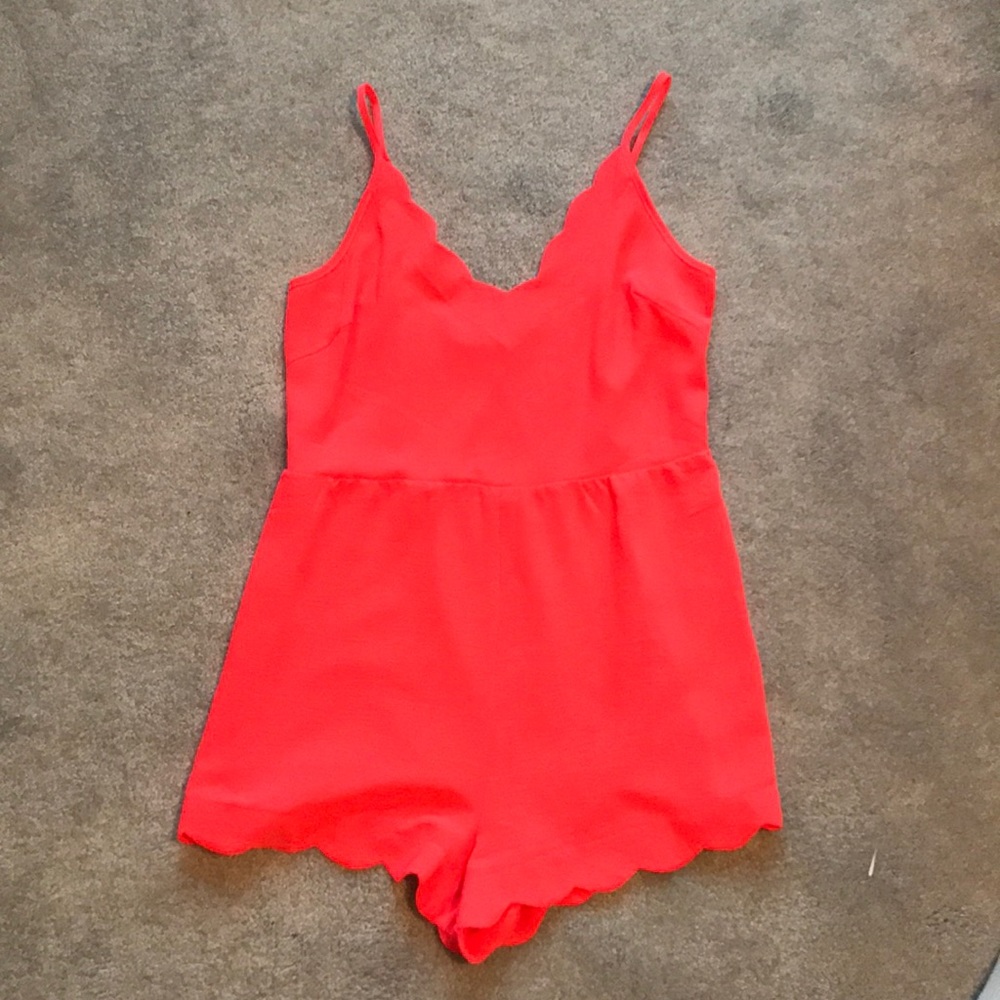 Hot pink romper